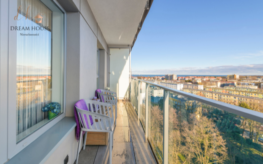 Apartament z widokiem na morze, 800 m od plaży, os. Baltica Towers, Gdańsk Brzeźno