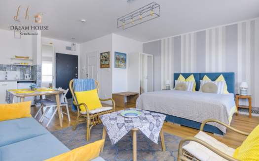 Apartament z widokiem na morze, 800 m od plaży, os. Baltica Towers, Gdańsk Brzeźno