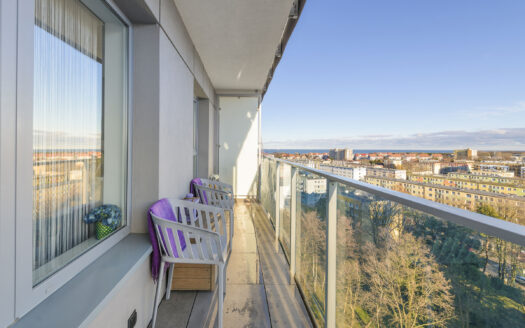 Apartament z widokiem na morze, 800 m od plaży, os. Baltica Towers, Gdańsk Brzeźno